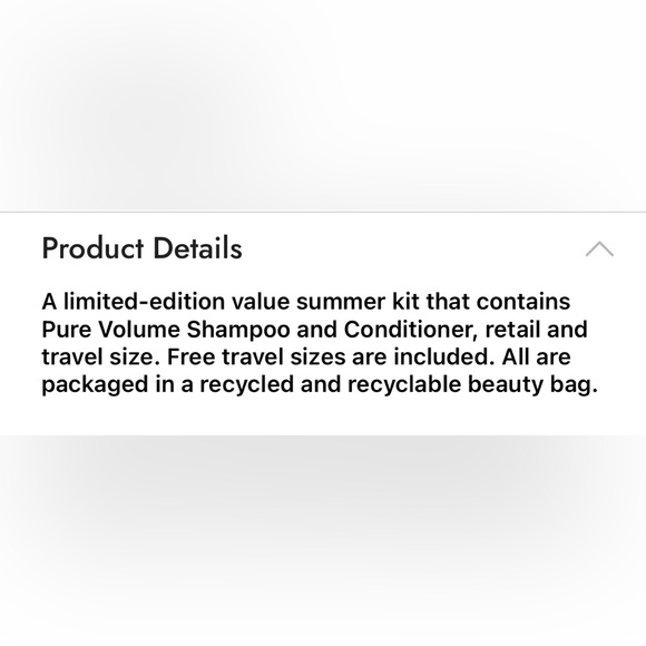 Maria Nila Pure Volume Beauty Bag - Picture 3 of 3